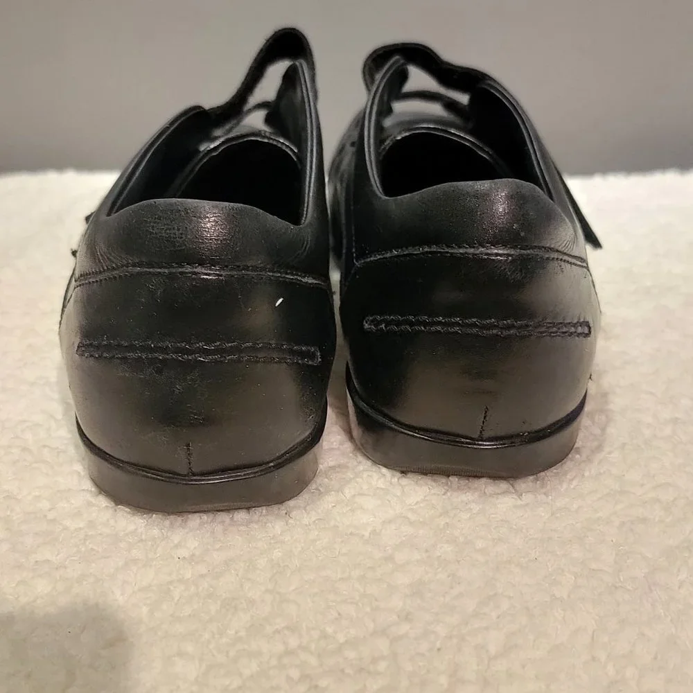Boss By Hugo Boss Mens Black Leather Shoes - Picture 8 of 16